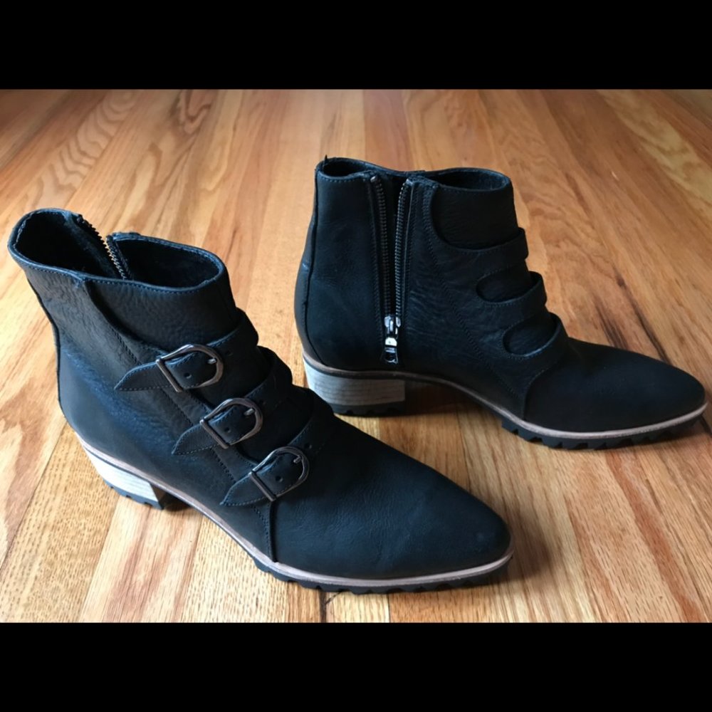 Modern Vice x Breaking Hearts and Burning Rubber BH&BR  Black Oregon Boots 38/8